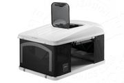 Tenda da tetto AutoHome Air-Sky 360, guscio Bianco – finestra a tetto aperta