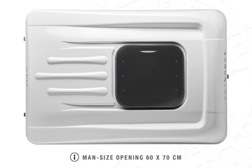 Tenda da tetto AutoHome Air-Sky 360, maggiolina con finestra a tetto