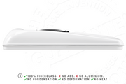 Tenda da tetto AutoHome Air-Sky 360, guscio Bianco – profilo