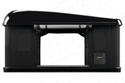 Tenda da tetto AutoHome Air-Sky 360, guscio Black Storm – vista laterale con porta aperta