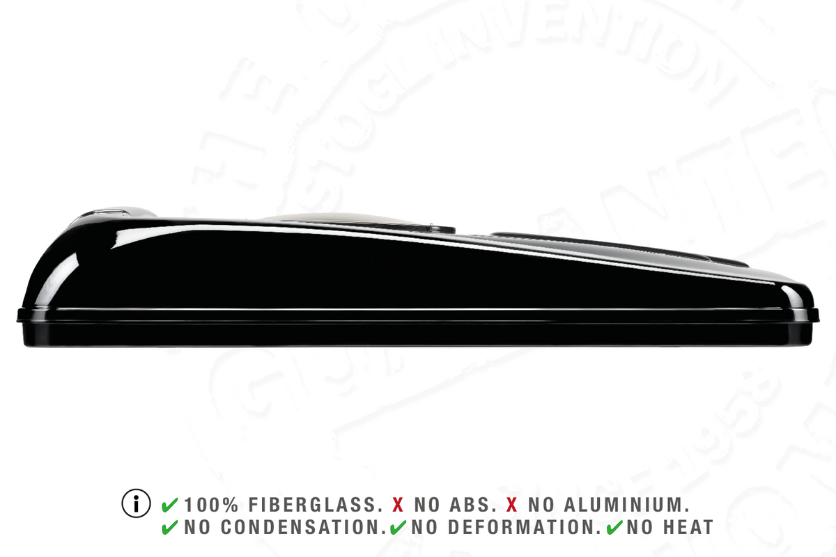 Tenda da tetto AutoHome Air-Sky 360, guscio Black Storm – profilo