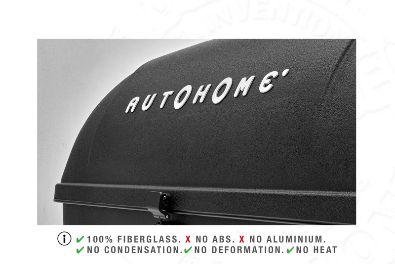 Tenda da tetto AutoHome Air-Sky 360, guscio Hard Face Black – guscio in vetroresina