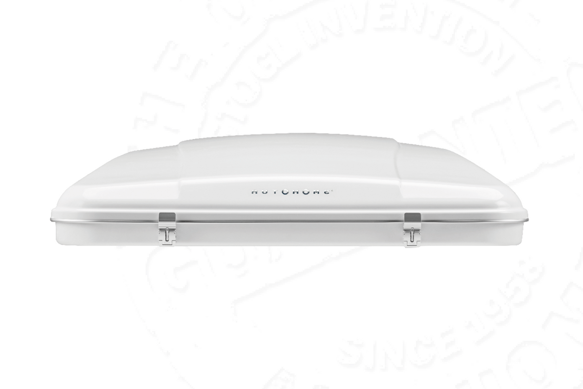 Tenda da tetto AutoHome Airlander Plus 360, guscio Bianco – vista laterale