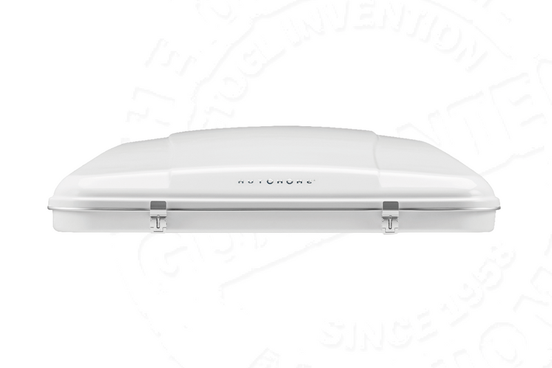 Tenda da tetto AutoHome Airlander Plus 360, guscio Bianco – vista laterale