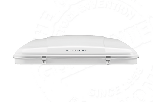 Tenda da tetto AutoHome Airlander Plus 360, guscio Bianco – vista laterale