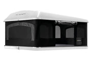 Tenda da tetto AutoHome Airlander Plus 360, guscio Bianco – tenda aperta