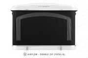 Tenda da tetto AutoHome Airlander Plus 360, guscio Bianco – vista posteriore