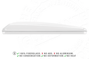 Tenda da tetto AutoHome Airlander Plus 360, guscio Bianco – profilo
