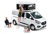 Tenda da tetto AutoHome Airlander Plus 360, guscio Bianco – su furgone