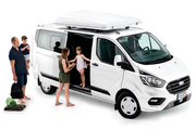Tenda da tetto AutoHome Airlander Plus 360, guscio Bianco – su furgone