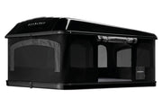 Tenda da tetto AutoHome Airlander Plus 360, guscio Black Storm – tenda aperta