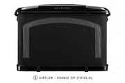 Tenda da tetto AutoHome Airlander Plus 360, guscio Black Storm – vista posteriore