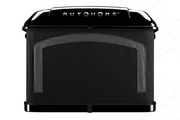 Tenda da tetto AutoHome Airlander Plus 360, guscio Black Storm – vista frontale