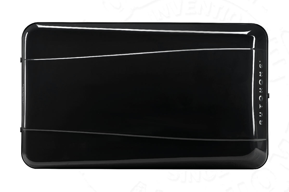 Tenda da tetto AutoHome Airlander Plus 360, guscio Black Storm – vista dall'alto