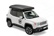 Tenda da tetto AutoHome Airlander Plus 360, guscio Hard Face Black – tenda chiusa su SUV