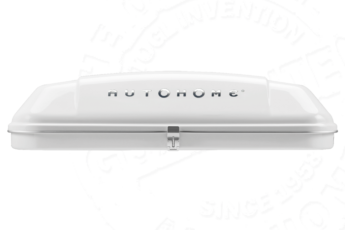 Tenda da tetto AutoHome Airlander Plus, guscio Bianco – vista laterale
