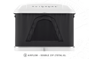 Tenda da tetto AutoHome Airlander Plus, guscio Bianco – ventilazione con doppia zip