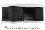 Tenda da tetto AutoHome Airlander Plus, guscio Bianco – tessuto acrilico traspirante
