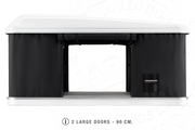 Tenda da tetto AutoHome Airlander Plus, guscio Bianco – porta larga 90 cm