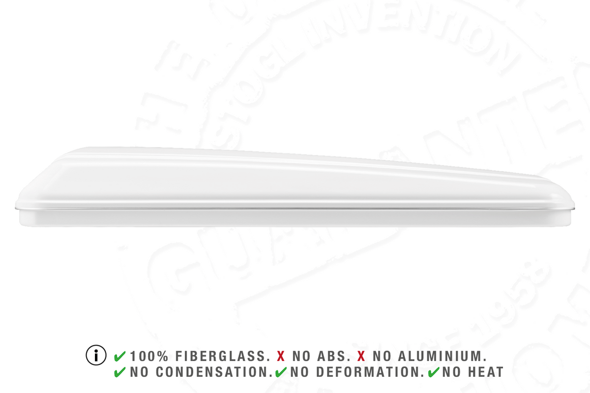 Tenda da tetto AutoHome Airlander Plus, guscio Bianco – profilo