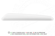 Tenda da tetto AutoHome Airlander Plus, guscio Bianco – profilo