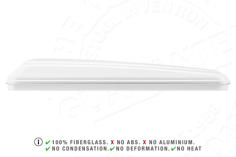 Tenda da tetto AutoHome Airlander Plus, guscio Bianco – profilo