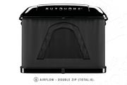 Tenda da tetto AutoHome Airlander Plus, guscio Black Storm – ventilazione con doppia zip
