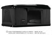 Tenda da tetto AutoHome Airlander Plus, guscio Black Storm – tessuto acrilico traspirante