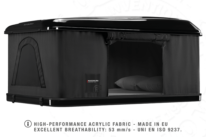 Tenda da tetto AutoHome Airlander Plus, guscio Black Storm – tessuto acrilico traspirante
