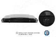 Tenda da tetto AutoHome Airlander Plus, guscio Black Storm – chiusure in alluminio e inox
