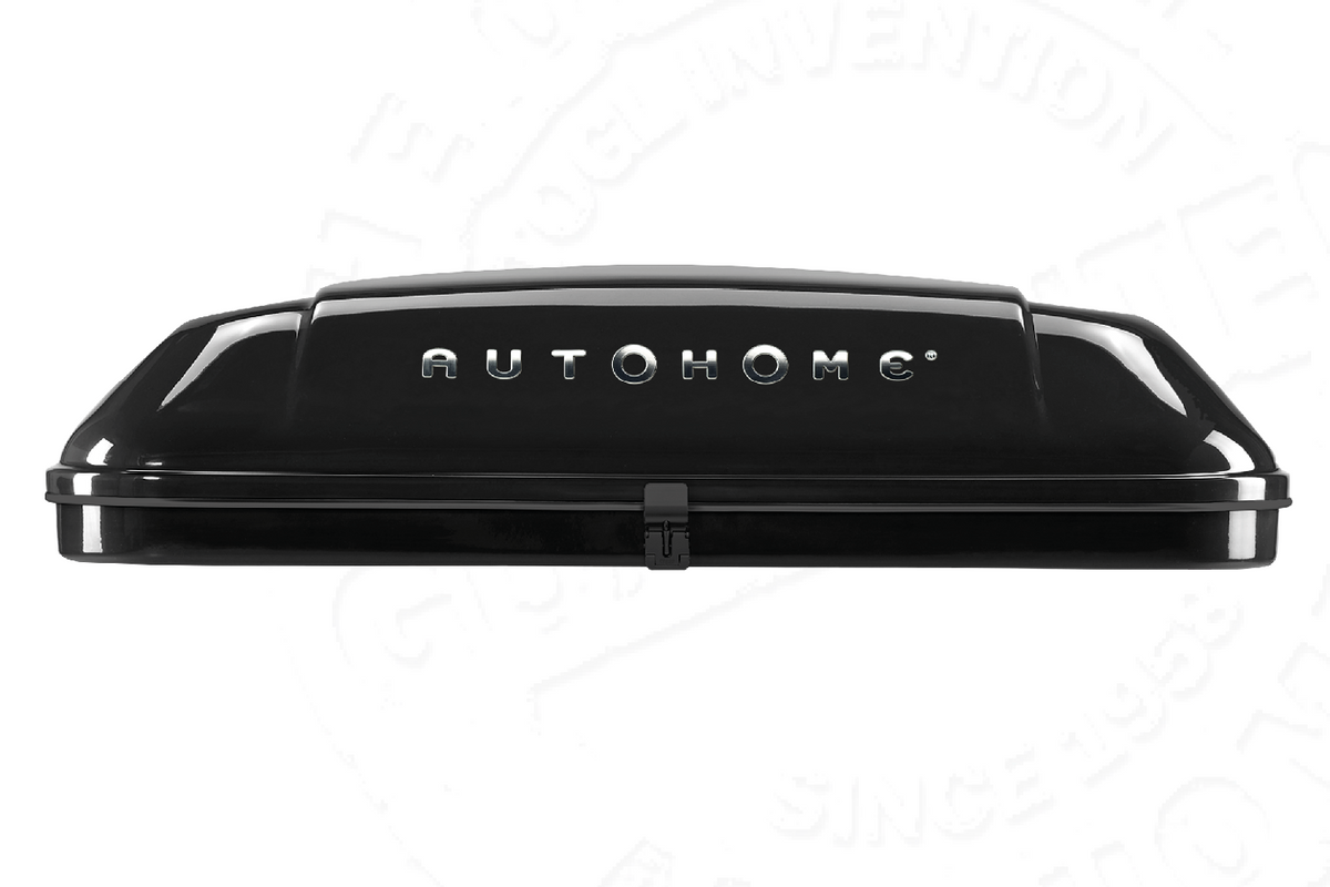 Tenda da tetto AutoHome Airlander Plus, guscio Black Storm – vista laterale