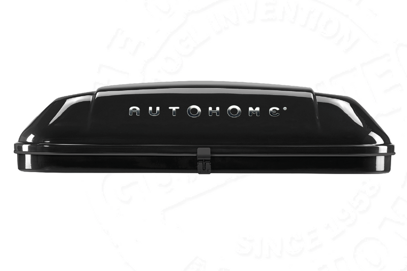 Tenda da tetto AutoHome Airlander Plus, guscio Black Storm – vista laterale
