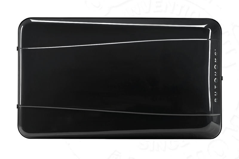 Tenda da tetto AutoHome Airlander Plus, guscio Black Storm – vista dall'alto
