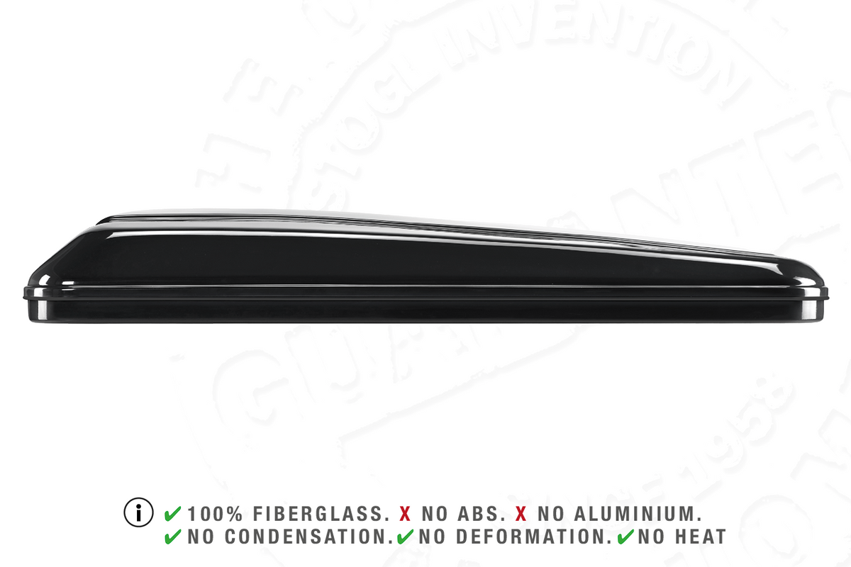 Tenda da tetto AutoHome Airlander Plus, guscio Black Storm – profilo