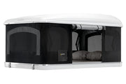 Tenda da tetto AutoHome Airtop 360, guscio Bianco – tenda aperta