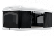 Tenda da tetto AutoHome Airtop 360, guscio Bianco – tenda aperta