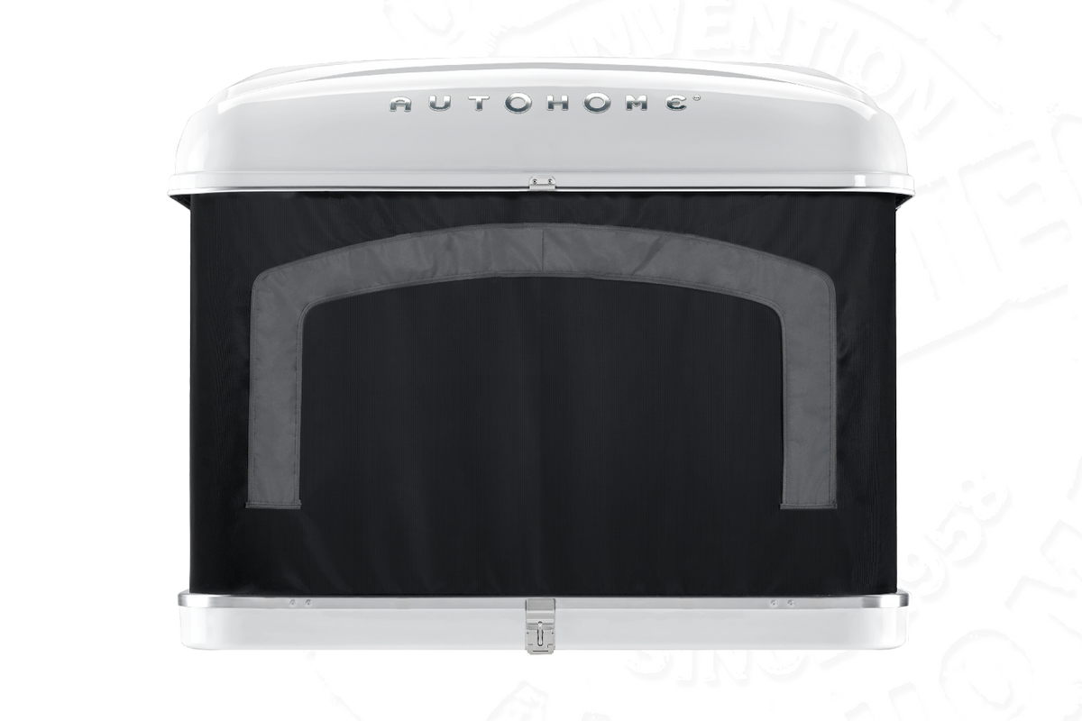 Tenda da tetto AutoHome Airtop 360, guscio Bianco – vista frontale