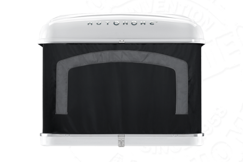 Tenda da tetto AutoHome Airtop 360, guscio Bianco – vista frontale