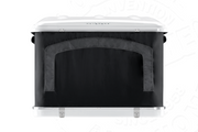Tenda da tetto AutoHome Airtop 360, guscio Bianco – vista posteriore