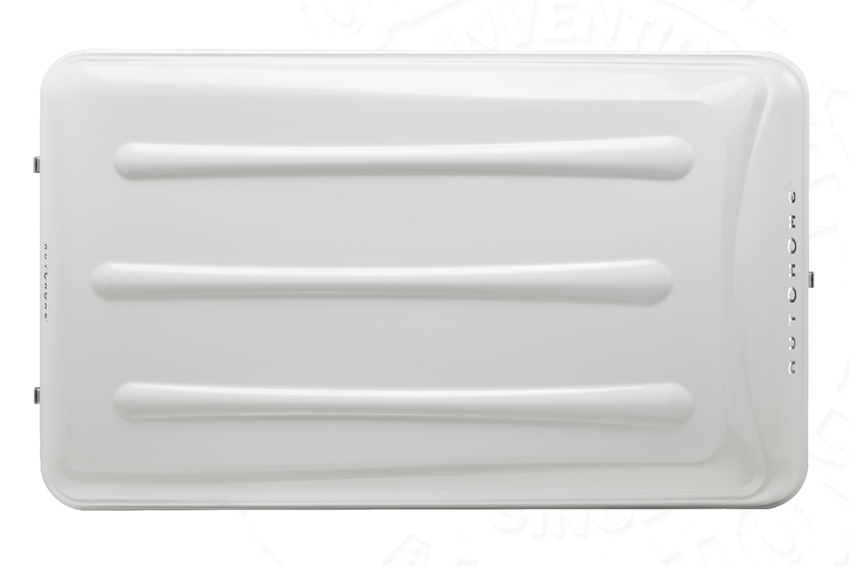 Tenda da tetto AutoHome Airtop 360, guscio Bianco – vista dall'alto