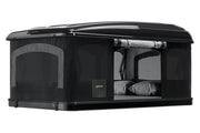 Tenda da tetto AutoHome Airtop 360, guscio Black Storm – tenda aperta