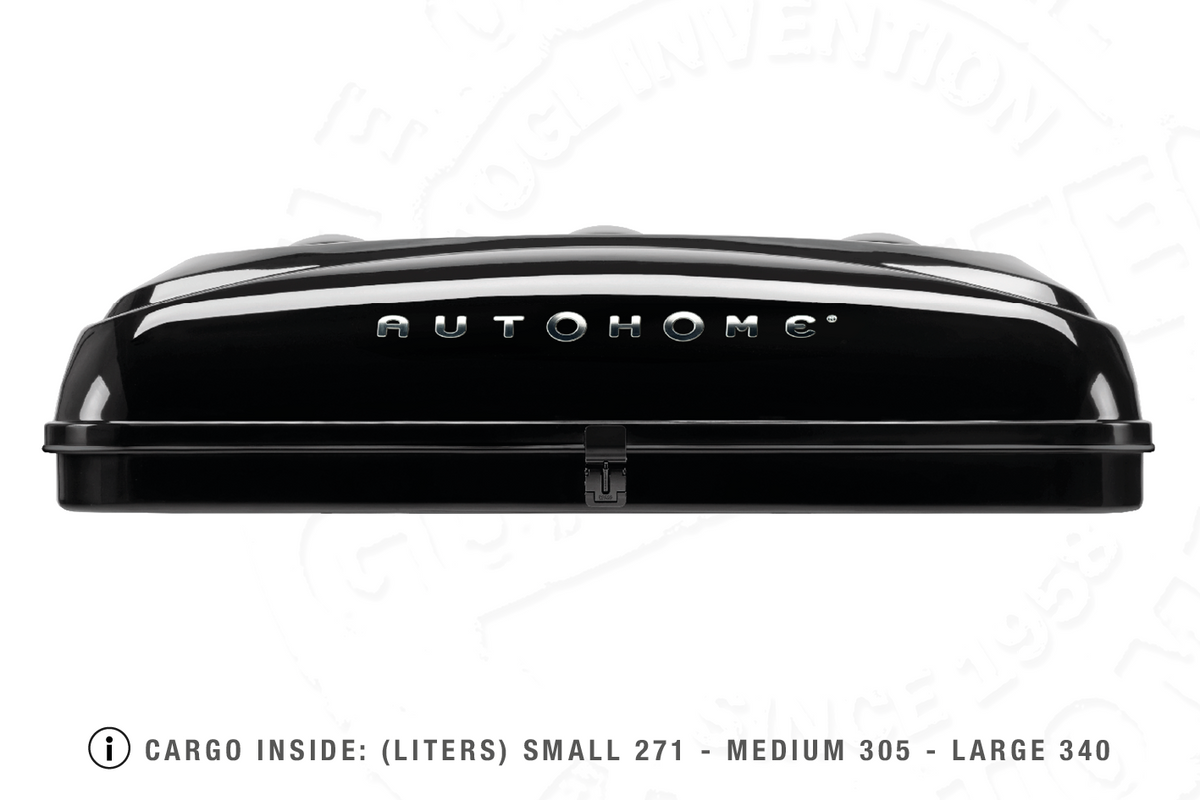 Tenda da tetto AutoHome Airtop 360, guscio Black Storm – vista laterale