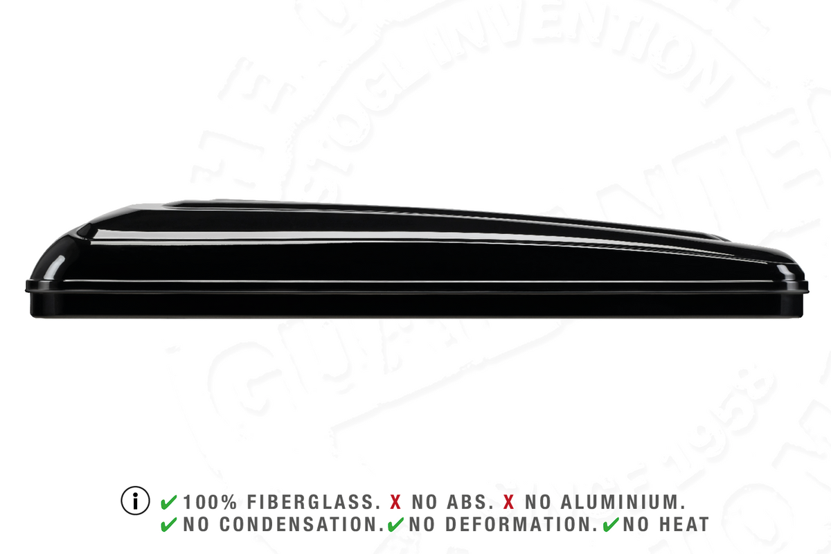Tenda da tetto AutoHome Airtop 360, guscio Black Storm – profilo