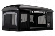 Tenda da tetto AutoHome Airtop 360, guscio Hard Face Black – tenda aperta