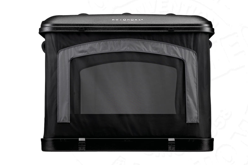 Tenda da tetto AutoHome Airtop 360, guscio Hard Face Black – vista posteriore