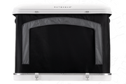 Tenda da tetto AutoHome Airtop 360, guscio Hard Face White – vista posteriore
