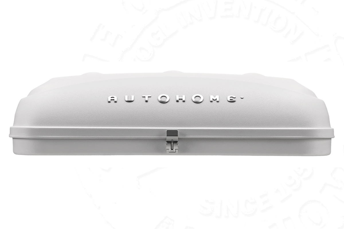 Tenda da tetto AutoHome Airtop 360, guscio Hard Face White – vista laterale
