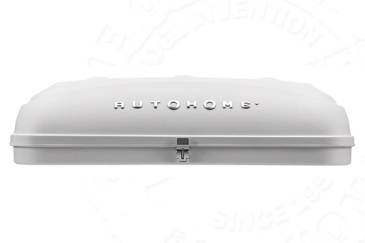 Tenda da tetto AutoHome Airtop 360, guscio Hard Face White – vista laterale