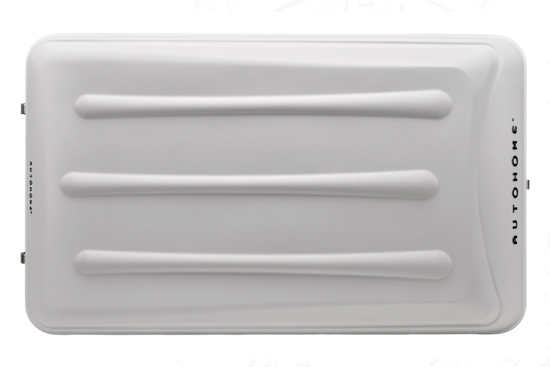Tenda da tetto AutoHome Airtop 360, guscio Hard Face White – vista dall'alto