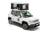 Tenda da tetto AutoHome Airtop 360, guscio Hard Face White – montata sul veicolo